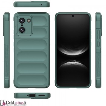 Magic Shield guminis dėklas su kameros apsauga - žalias (Oneplus Nord Ce5)